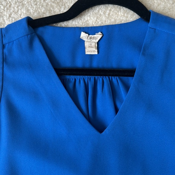 JCrew Blue Sleeveless Top - Like New - Picture 2 of 3